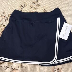 Athleta Navy Skort with White Accents